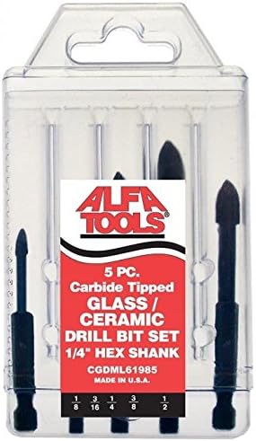 Monolock Glass/ceramic Bit set 5pc